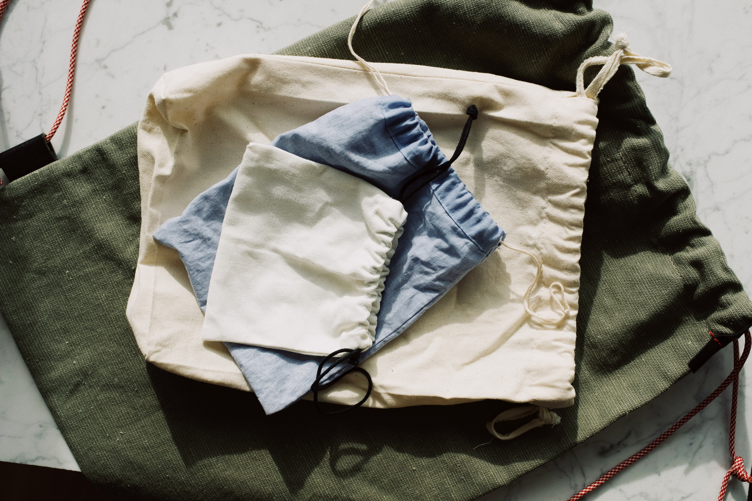 Drawstring Pouches And Bag